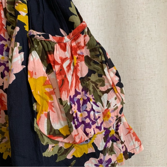 Top shop Multicolored Floral Printed Double Lined Cotton Mini Skirt 2 - Picture 4 of 7